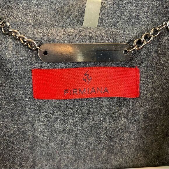 Firmiana Brand Wool‎ Blend Mutlitone Grey Color Block Vest Zipper Size Large - Picture 7 of 10